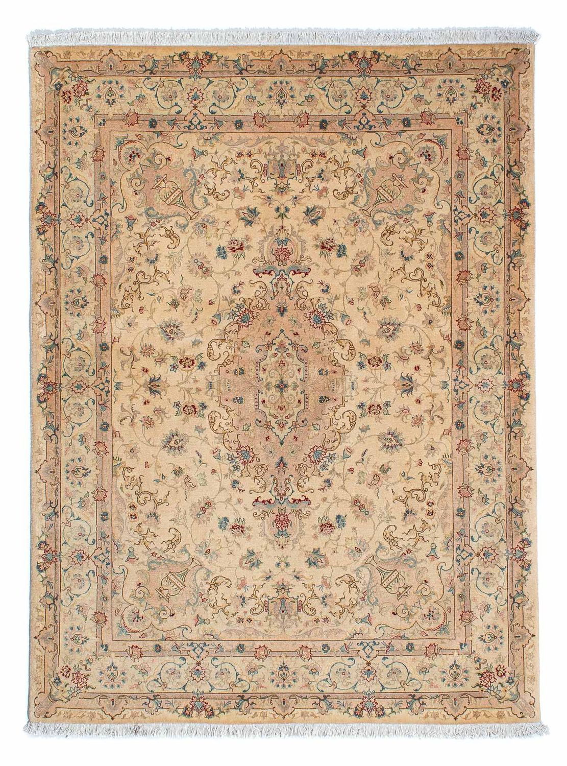 Persisk tæppe - Tabriz - Royal - 200 x 149 cm - lys brun