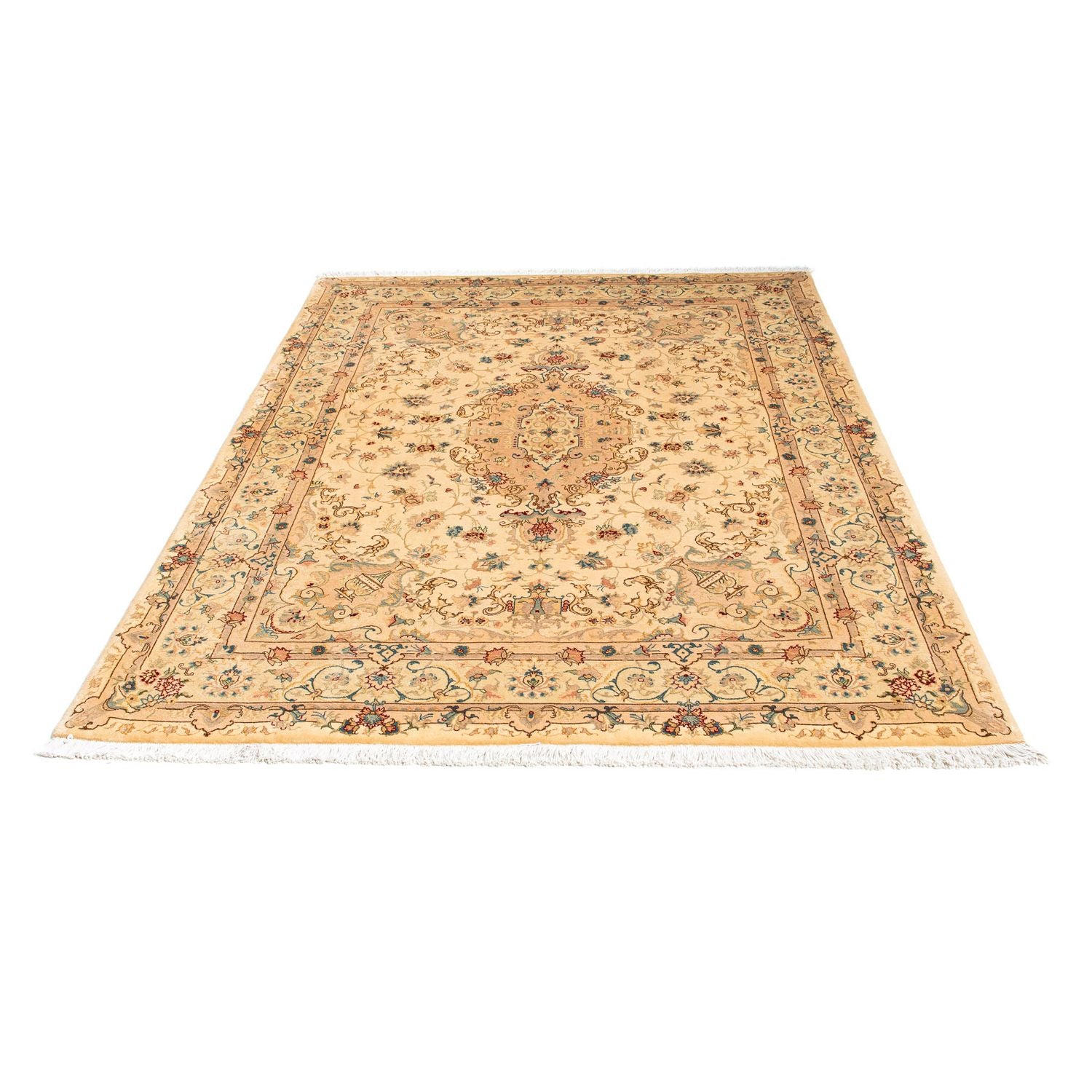 Persisk tæppe - Tabriz - Royal - 200 x 149 cm - lys brun