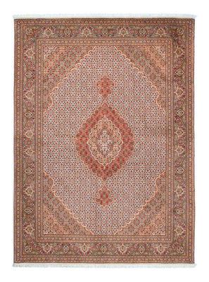 Persisk tæppe - Tabriz - 198 x 149 cm - lys brun