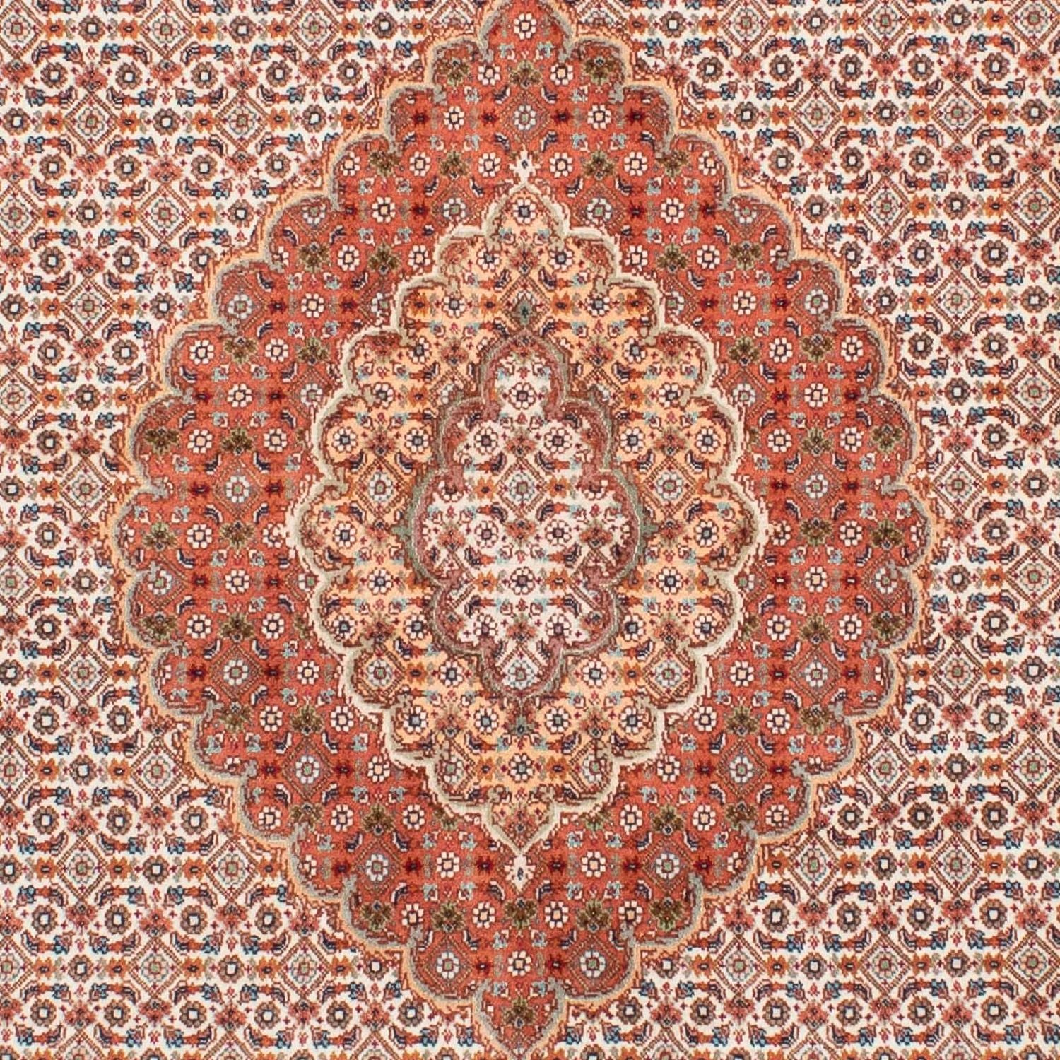Persisk tæppe - Tabriz - 198 x 149 cm - lys brun