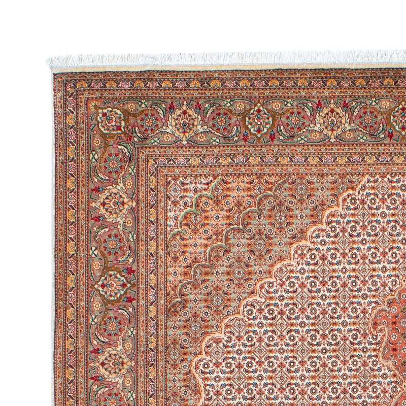 Persisk tæppe - Tabriz - 198 x 149 cm - lys brun