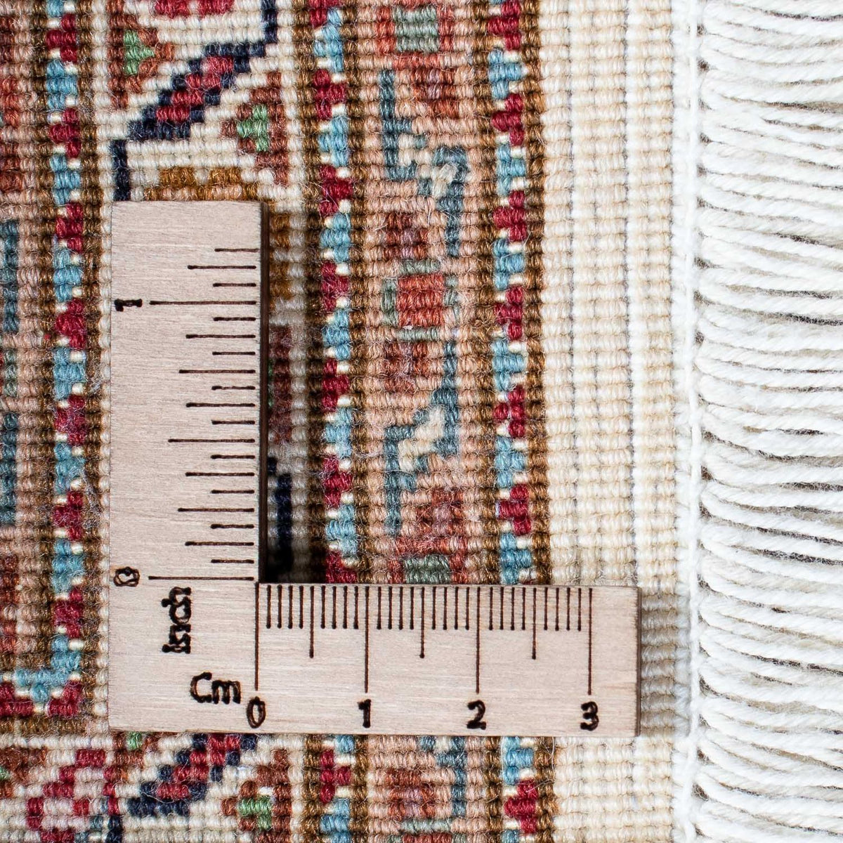 Persisk tæppe - Tabriz - 198 x 149 cm - lys brun