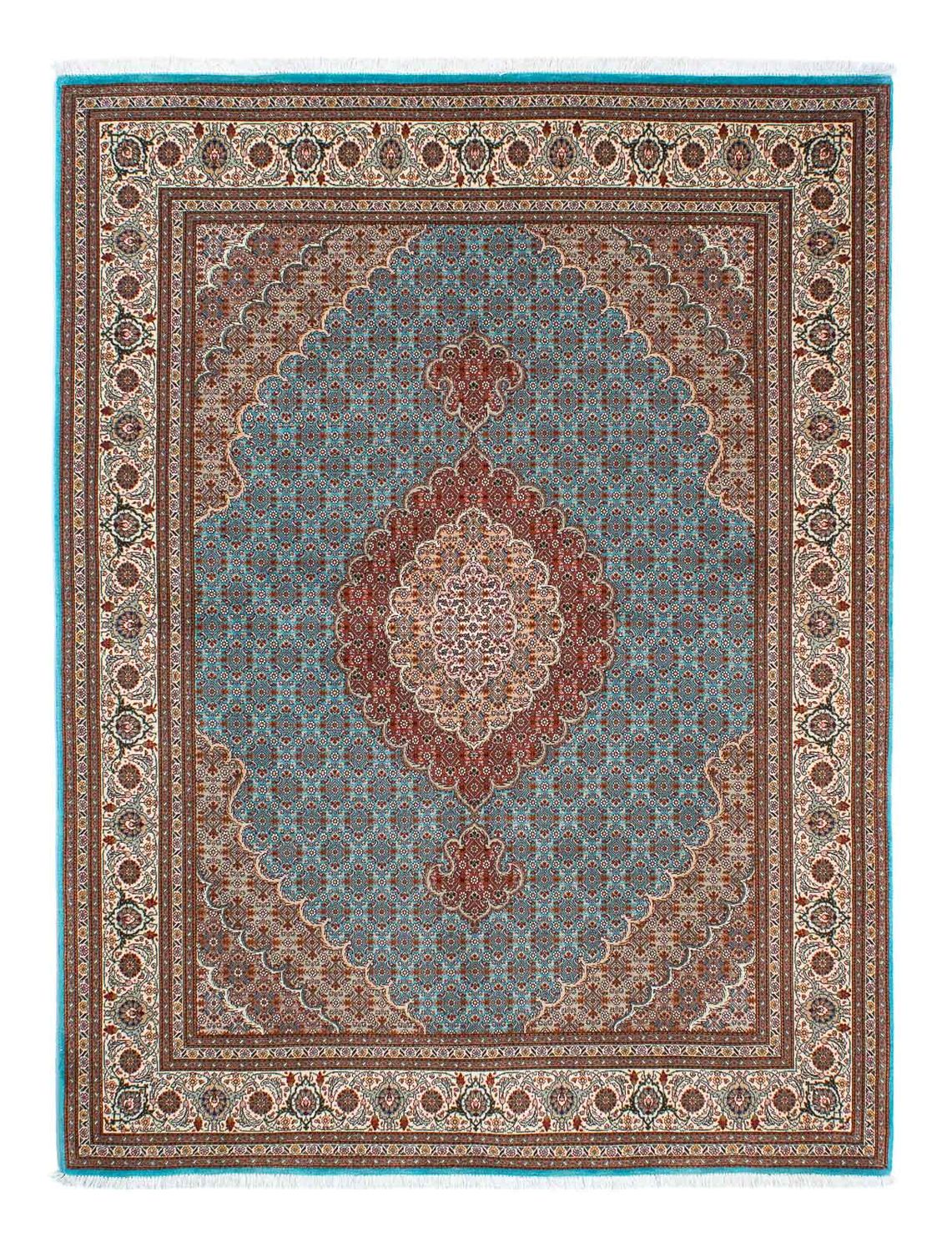 Persisk tæppe - Tabriz - 202 x 150 cm - turkis