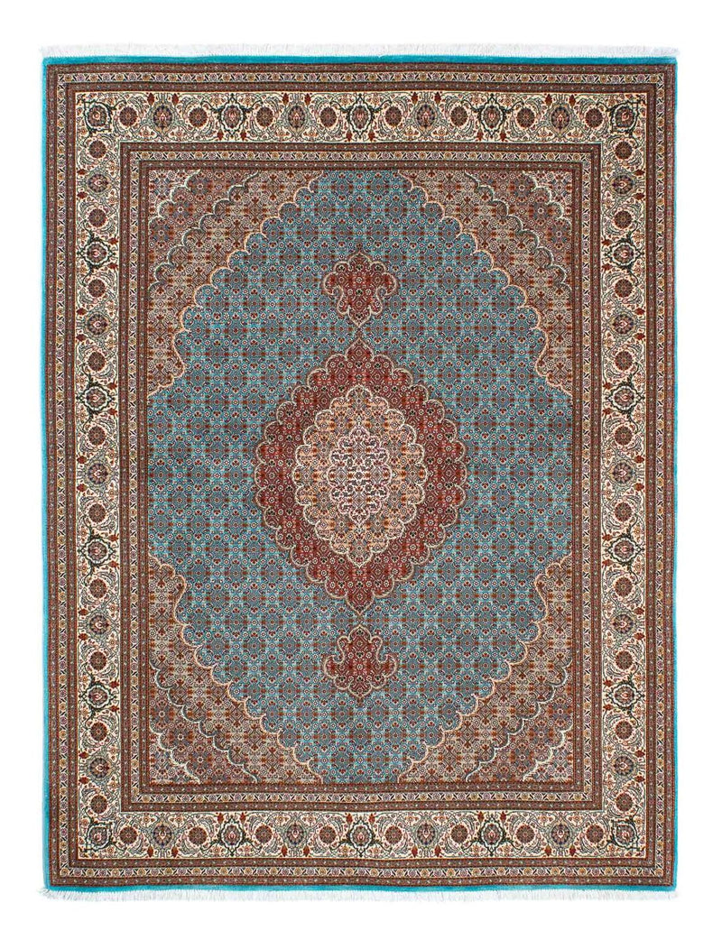 Persisk tæppe - Tabriz - 202 x 150 cm - turkis