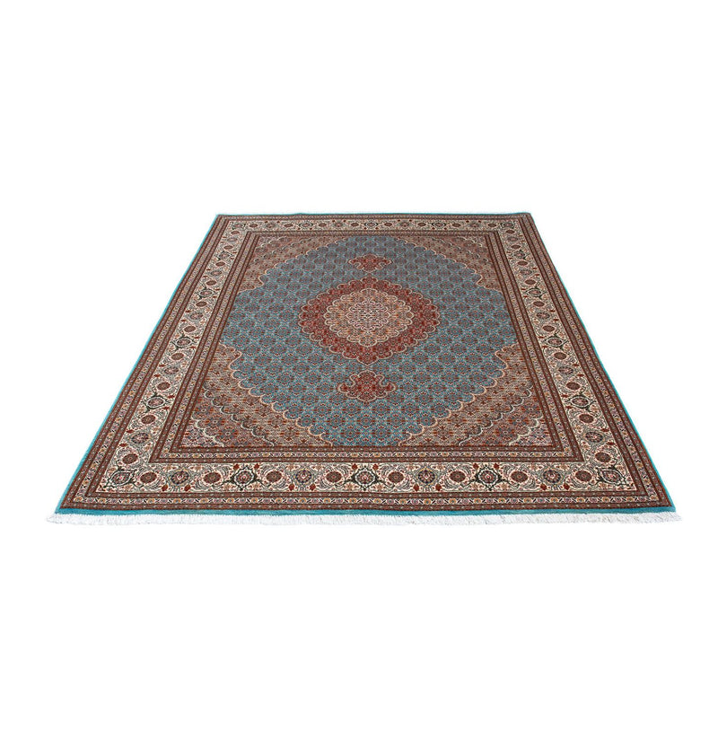 Persisk tæppe - Tabriz - 202 x 150 cm - turkis