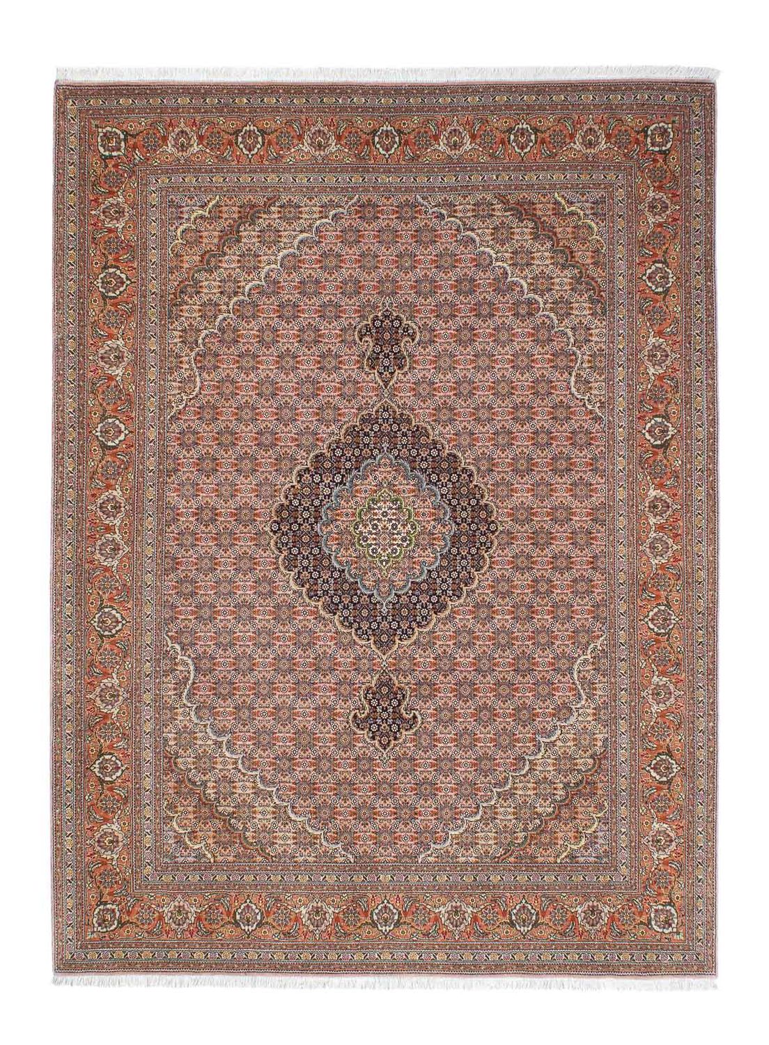 Persisk tæppe - Tabriz - 204 x 151 cm - lys brun