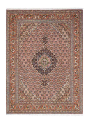 Persisk tæppe - Tabriz - 204 x 151 cm - lys brun