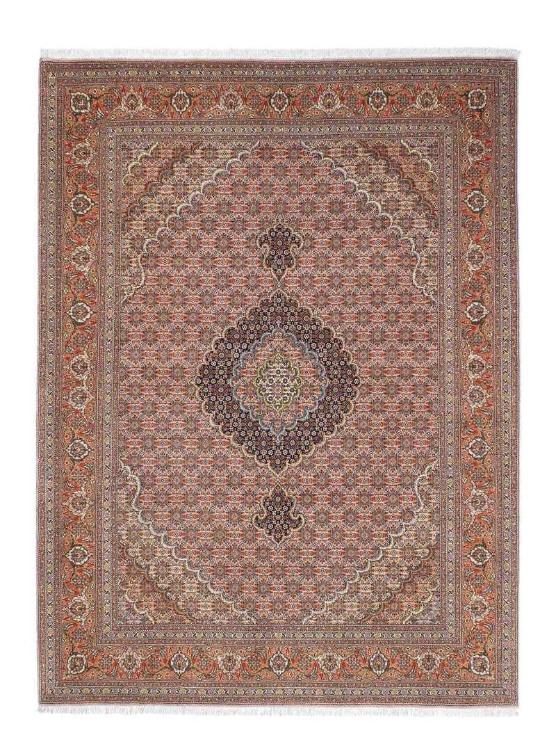 Persisk tæppe - Tabriz - 204 x 151 cm - lys brun