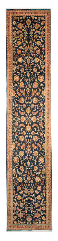 Løber Persisk tæppe - Tabriz - Royal - 300 x 66 cm - mørkeblå
