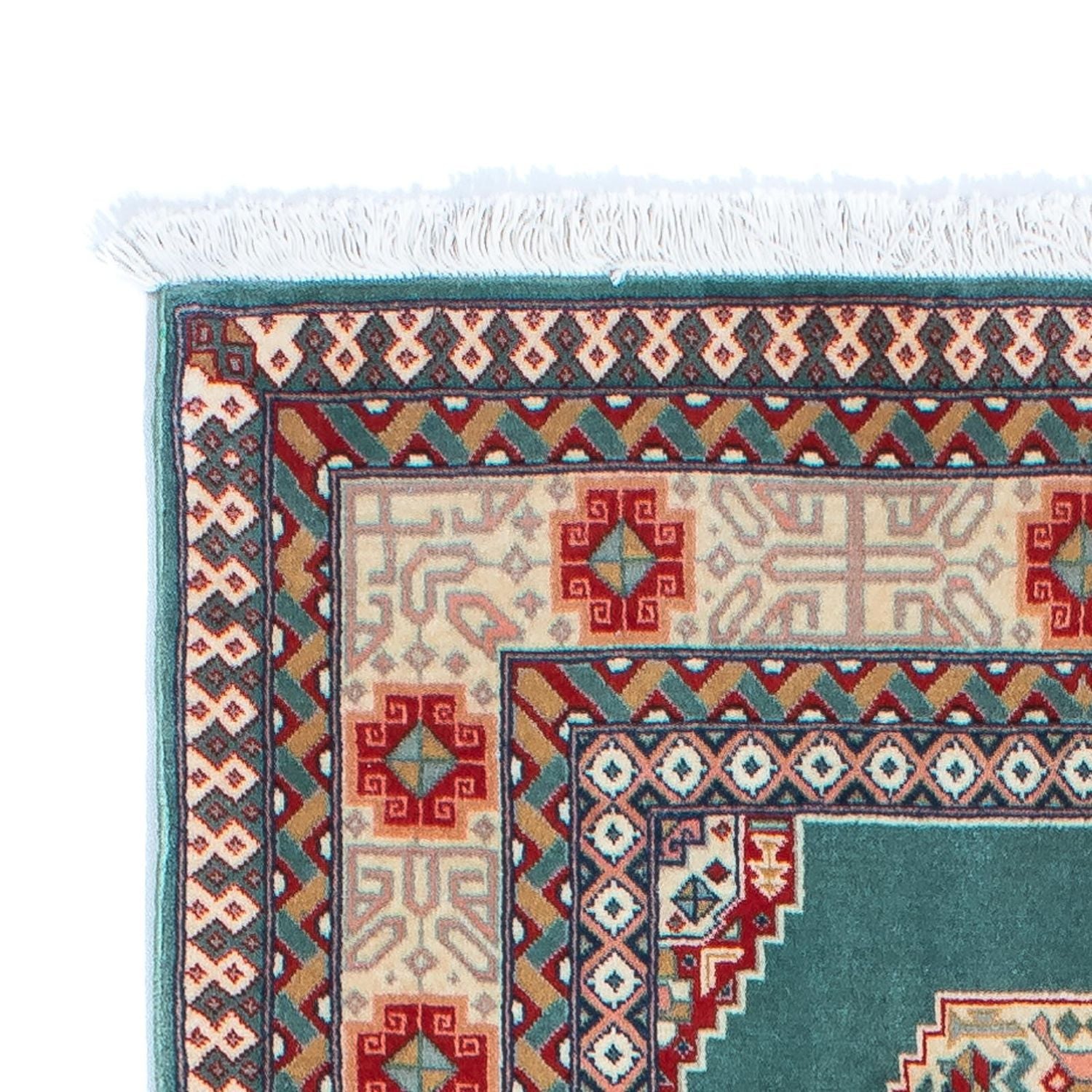 Løber Persisk tæppe - Tabriz - Royal - 187 x 70 cm - turkis