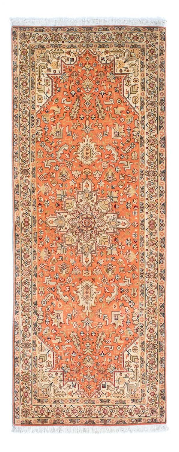 Løber Persisk tæppe - Tabriz - Royal - 216 x 80 cm - rust