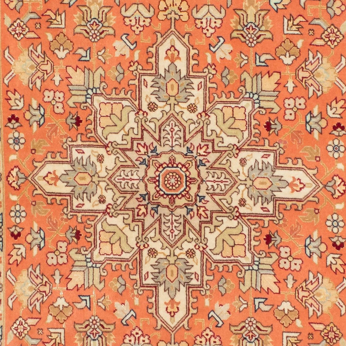 Løber Persisk tæppe - Tabriz - Royal - 216 x 80 cm - rust