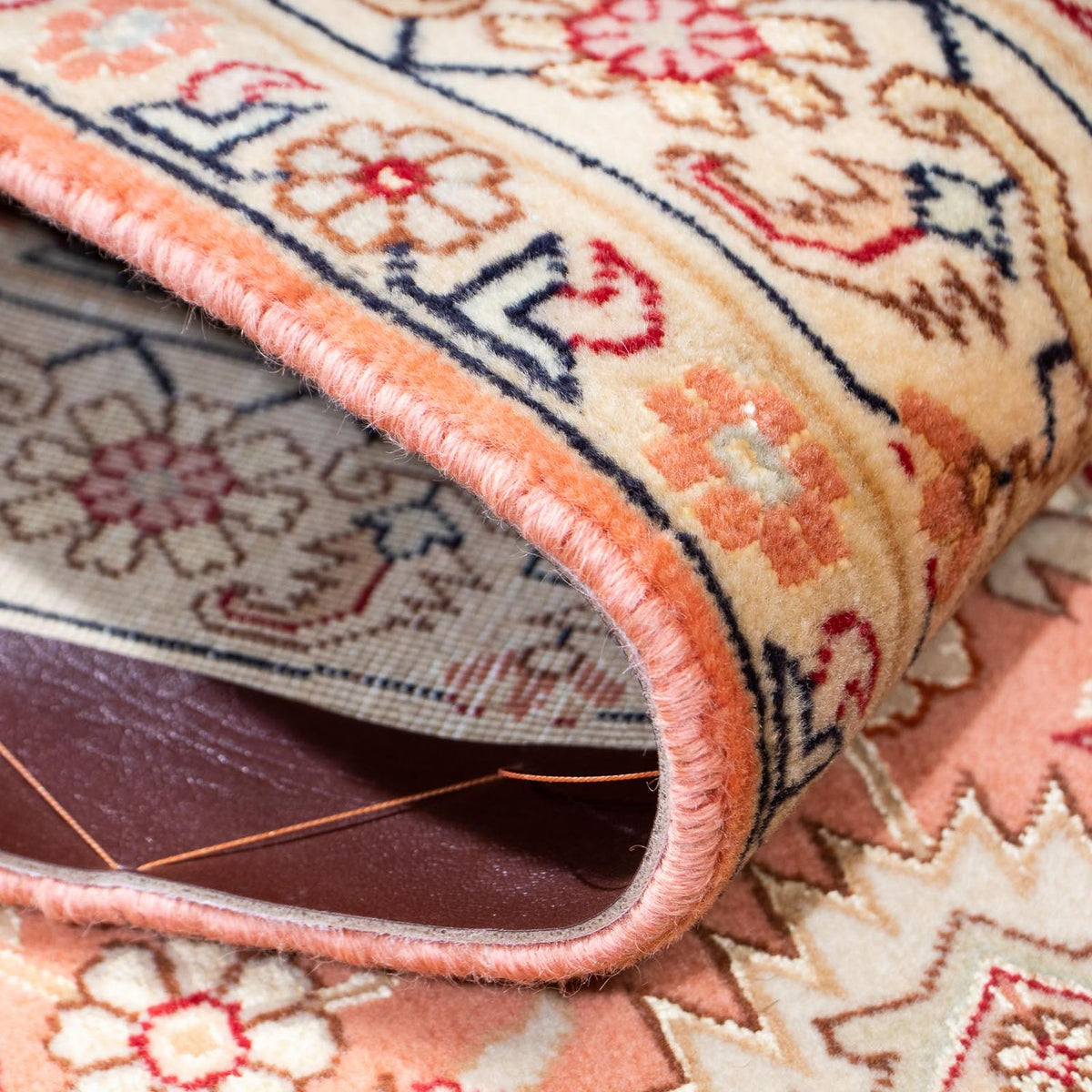 Løber Persisk tæppe - Tabriz - Royal - 216 x 80 cm - rust