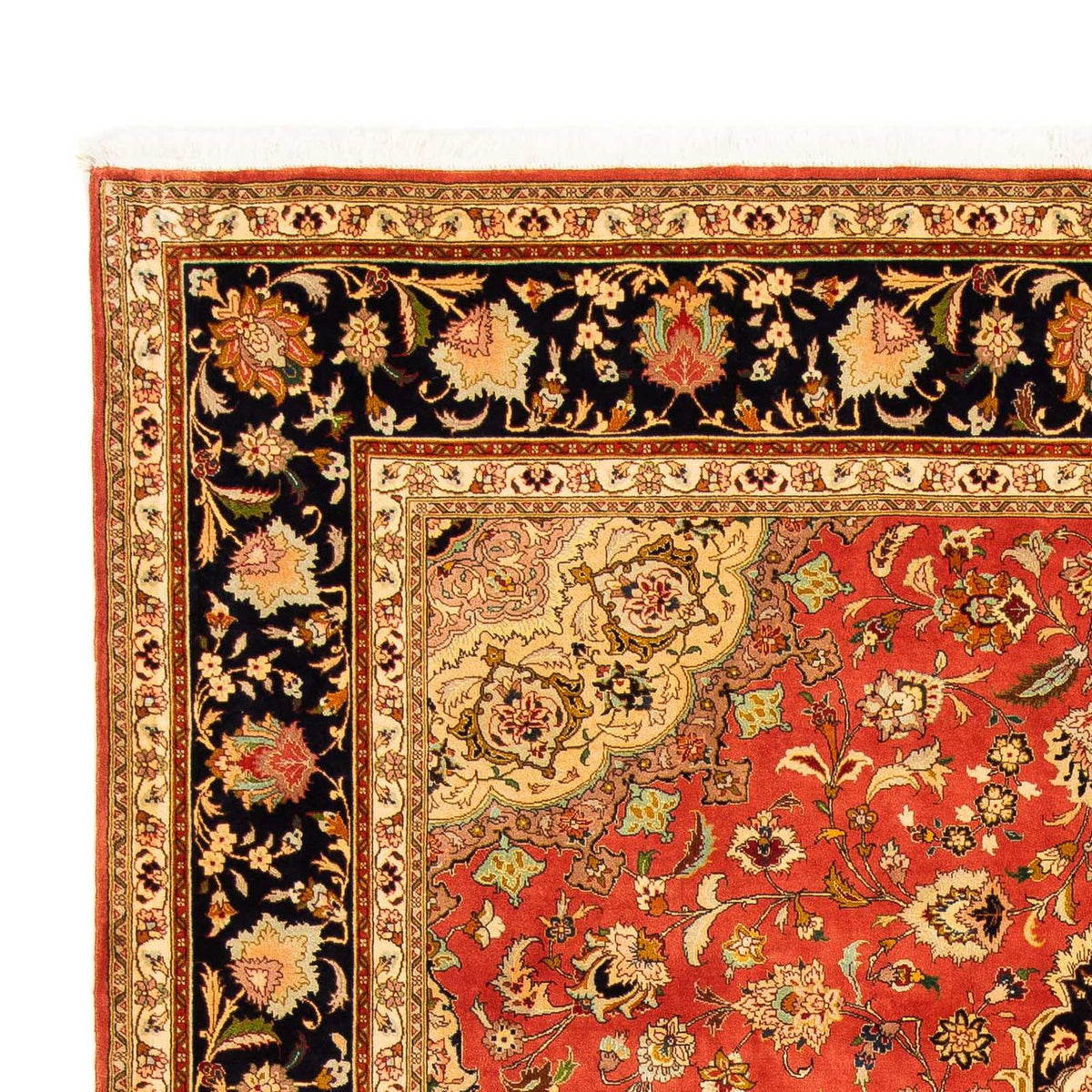 Tabriz - 50 Raj Tæppe 203x295cm - Persisk tæppe - rust