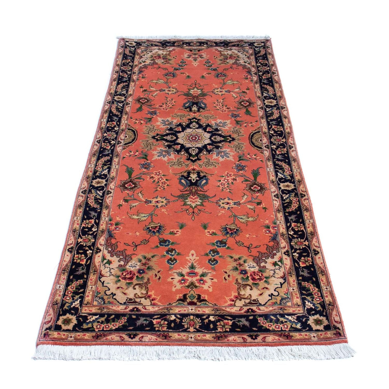 Løber Persisk tæppe - Tabriz - Royal - 217 x 79 cm - rust