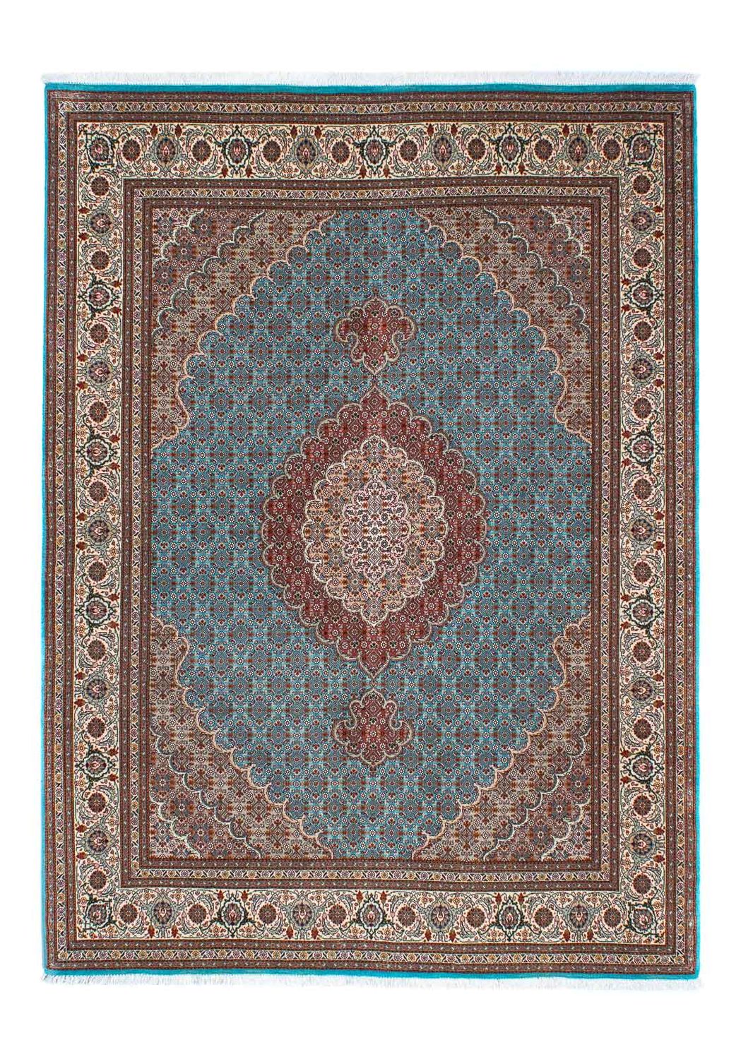 Persisk tæppe - Tabriz - 204 x 151 cm - blå