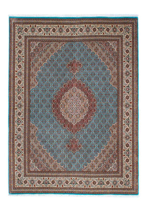 Persisk tæppe - Tabriz - 204 x 151 cm - blå