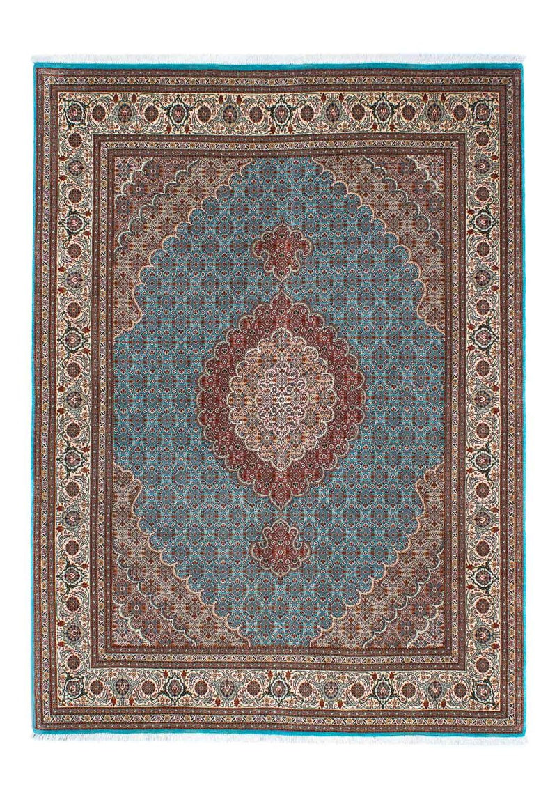 Persisk tæppe - Tabriz - 204 x 151 cm - blå