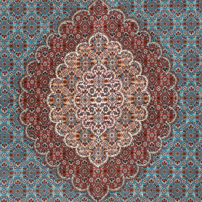 Persisk tæppe - Tabriz - 204 x 151 cm - blå