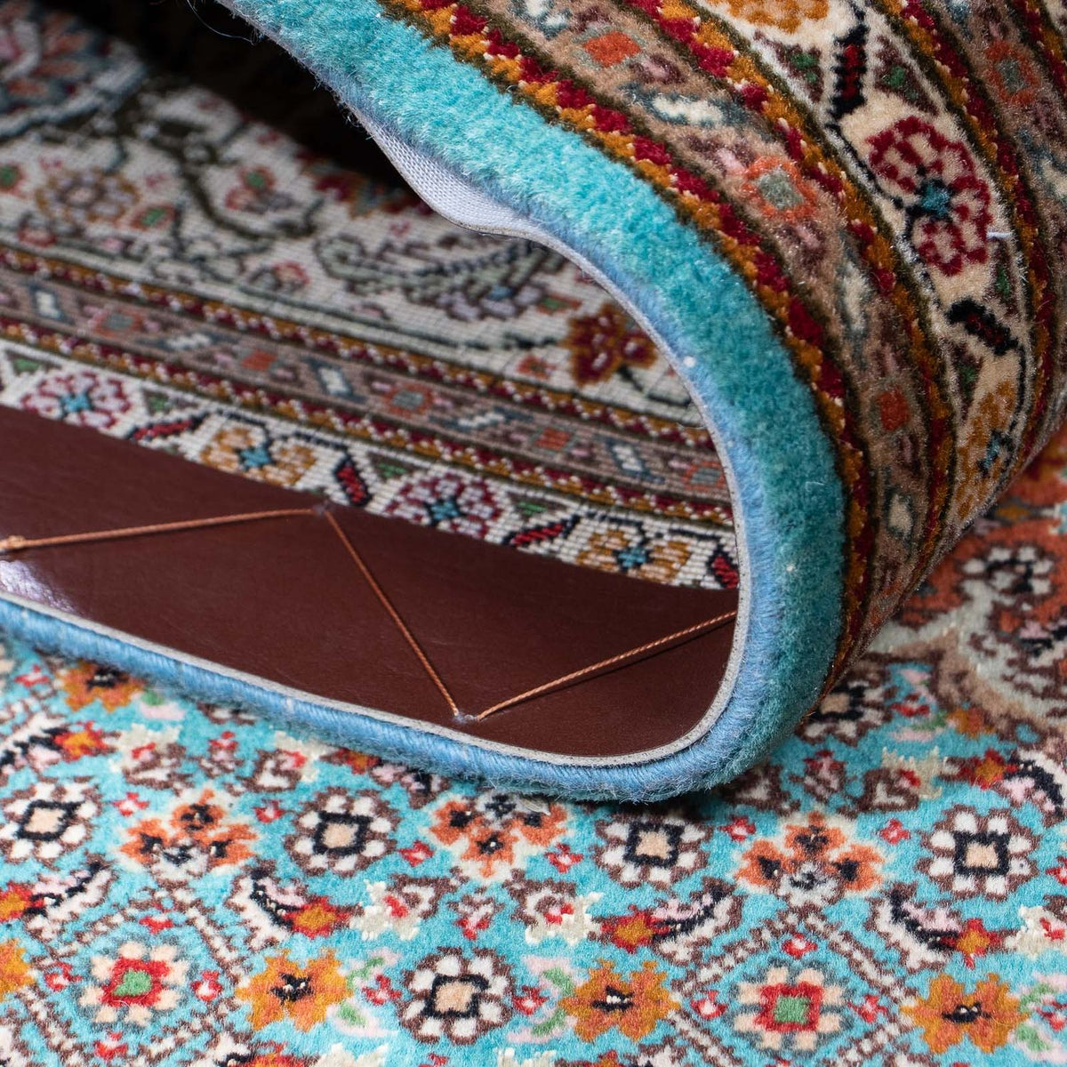 Persisk tæppe - Tabriz - 204 x 151 cm - blå