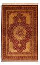 Qom silke Tæppe 188x130cm - Persisk tæppe