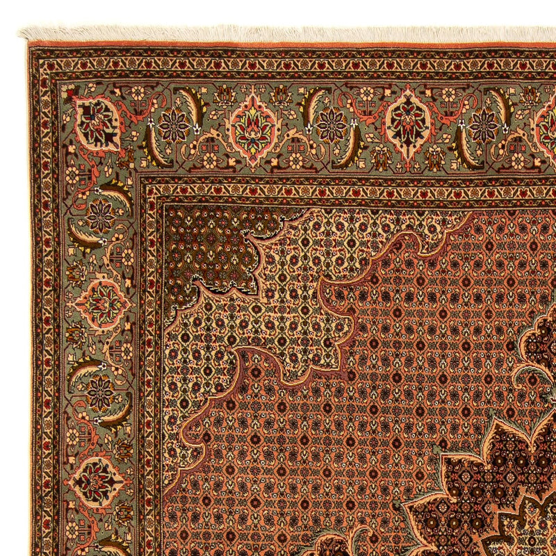 Persisk tæppe - Tabriz firkantet  - 206 x 206 cm - brun