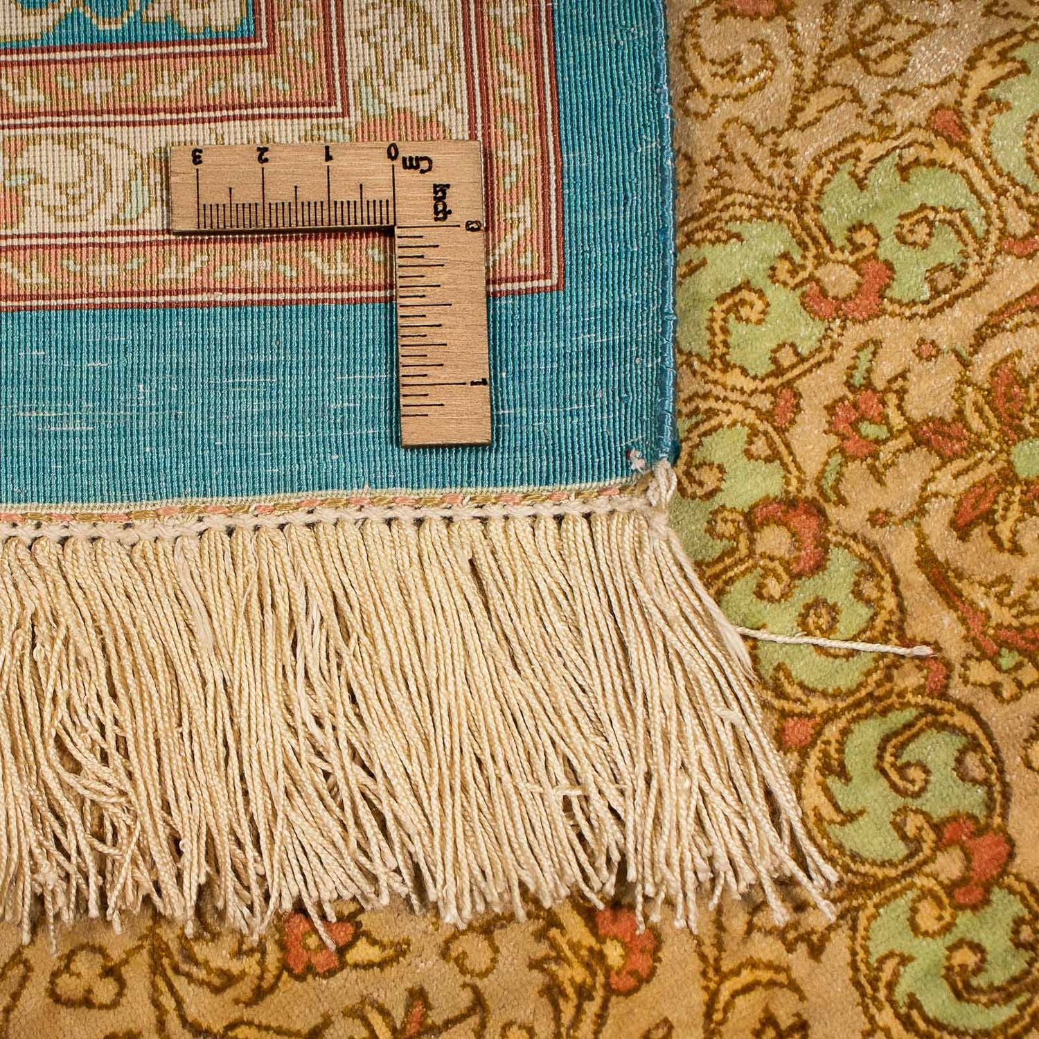Silketæppe - Ghom Silk - Premium - 188 x 130 cm - beige