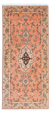 Løber Persisk tæppe - Tabriz - Royal - 165 x 74 cm - lysrød