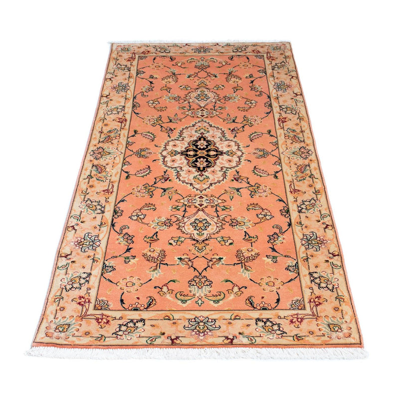 Løber Persisk tæppe - Tabriz - Royal - 165 x 74 cm - lysrød