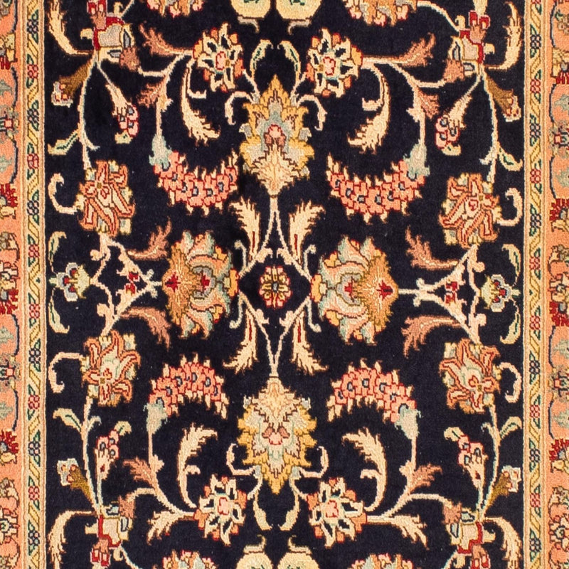 Løber Persisk tæppe - Tabriz - Royal - 295 x 65 cm - mørkeblå