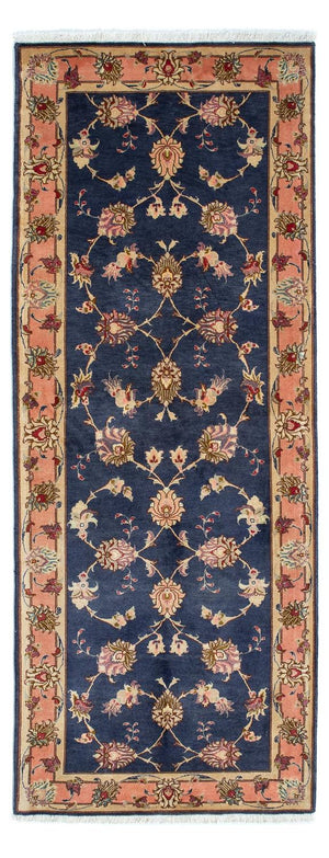 Løber Persisk tæppe - Tabriz - Royal - 198 x 76 cm - mørkeblå