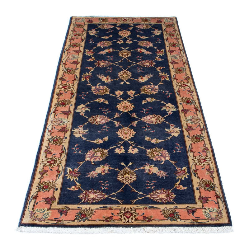 Løber Persisk tæppe - Tabriz - Royal - 198 x 76 cm - mørkeblå