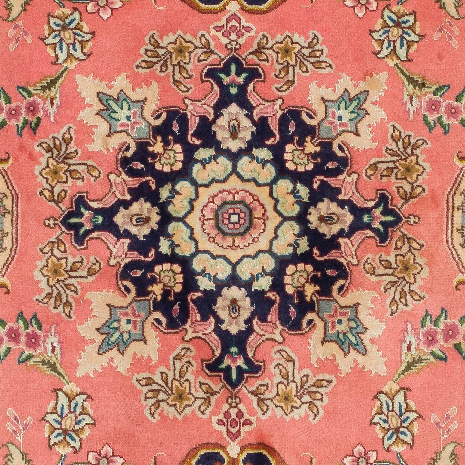 Løber Persisk tæppe - Tabriz - Royal - 198 x 80 cm - lysrød