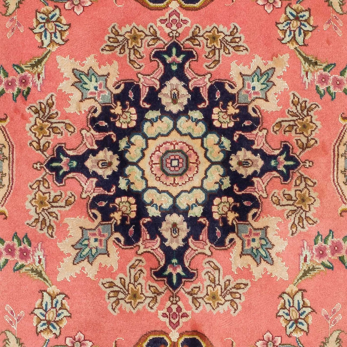 Løber Persisk tæppe - Tabriz - Royal - 198 x 80 cm - lysrød
