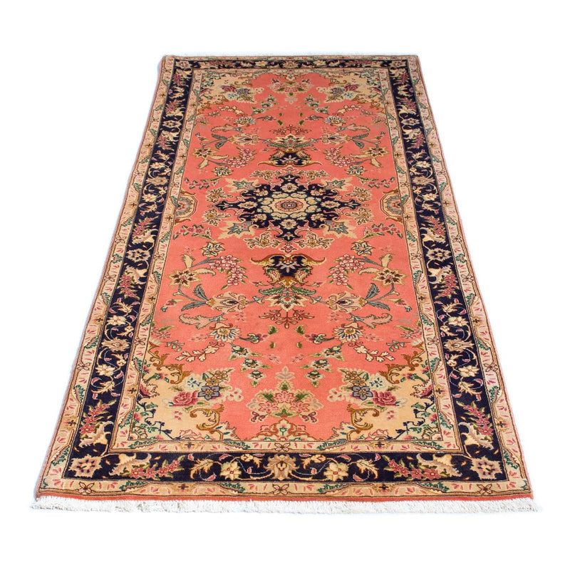 Løber Persisk tæppe - Tabriz - Royal - 198 x 80 cm - lysrød
