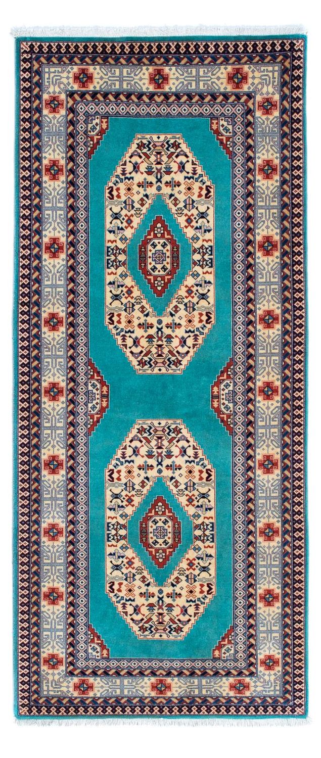 Løber Persisk tæppe - Tabriz - Royal - 180 x 76 cm - blå