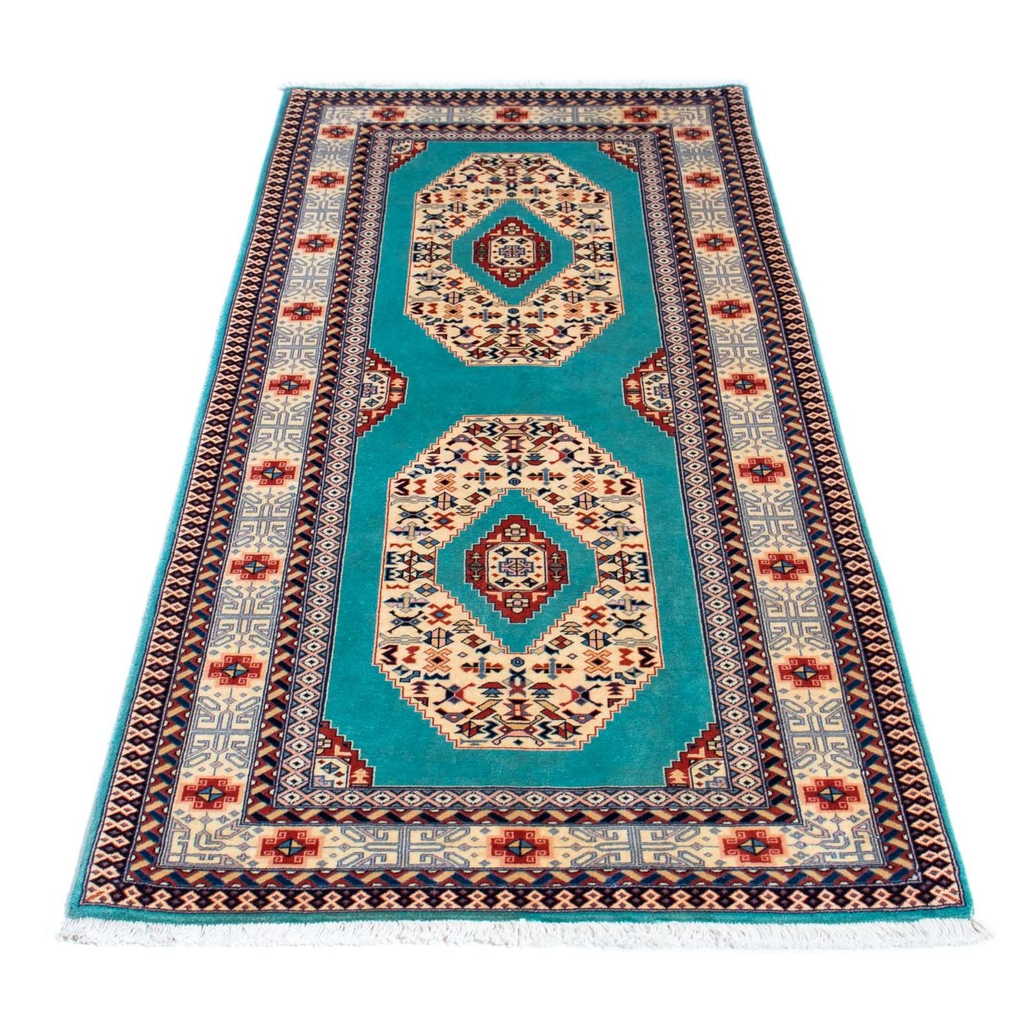 Løber Persisk tæppe - Tabriz - Royal - 180 x 76 cm - blå