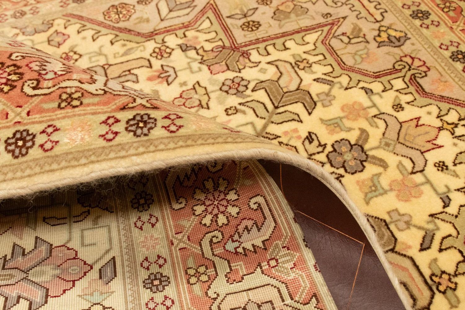 Persisk tæppe - Tabriz - Royal - 147 x 103 cm - beige