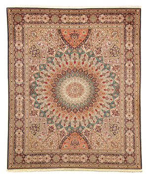 Persisk tæppe - Tabriz - Royal - 258 x 205 cm - flerfarvet