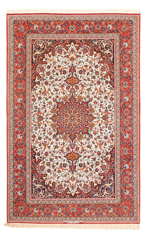 Persisk tæppe - Isfahan - Premium - 310 x 208 cm - rød