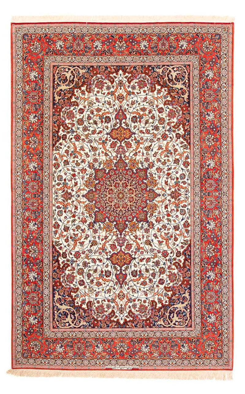 Persisk tæppe - Isfahan - Premium - 310 x 208 cm - rød