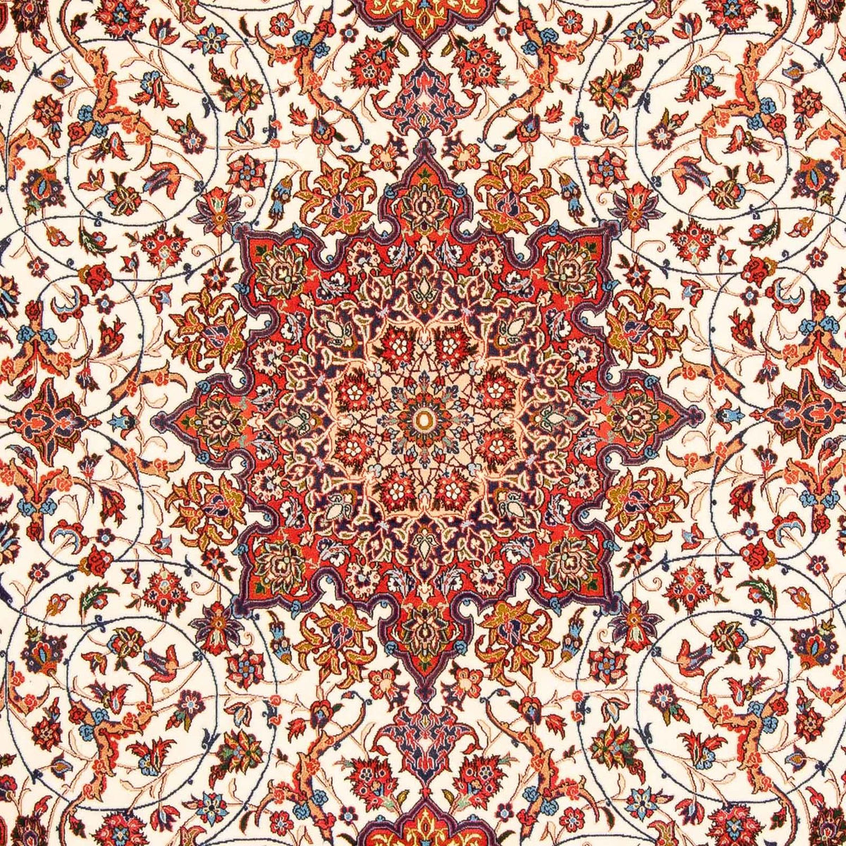 Persisk tæppe - Isfahan - Premium - 310 x 208 cm - rød