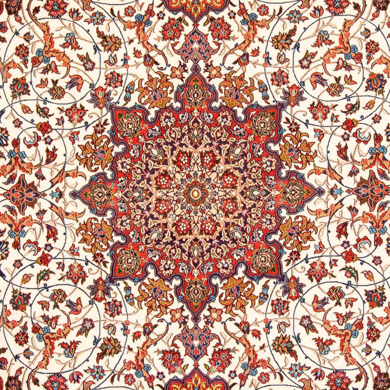 Persisk tæppe - Isfahan - Premium - 310 x 208 cm - rød