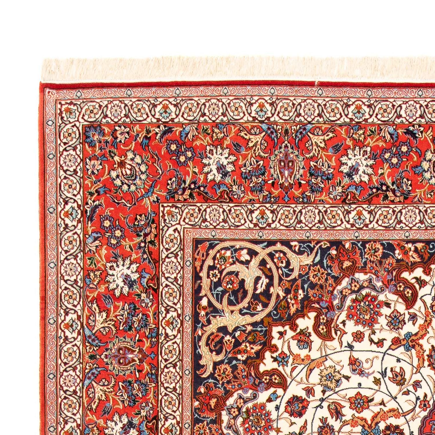 Persisk tæppe - Isfahan - Premium - 310 x 208 cm - rød