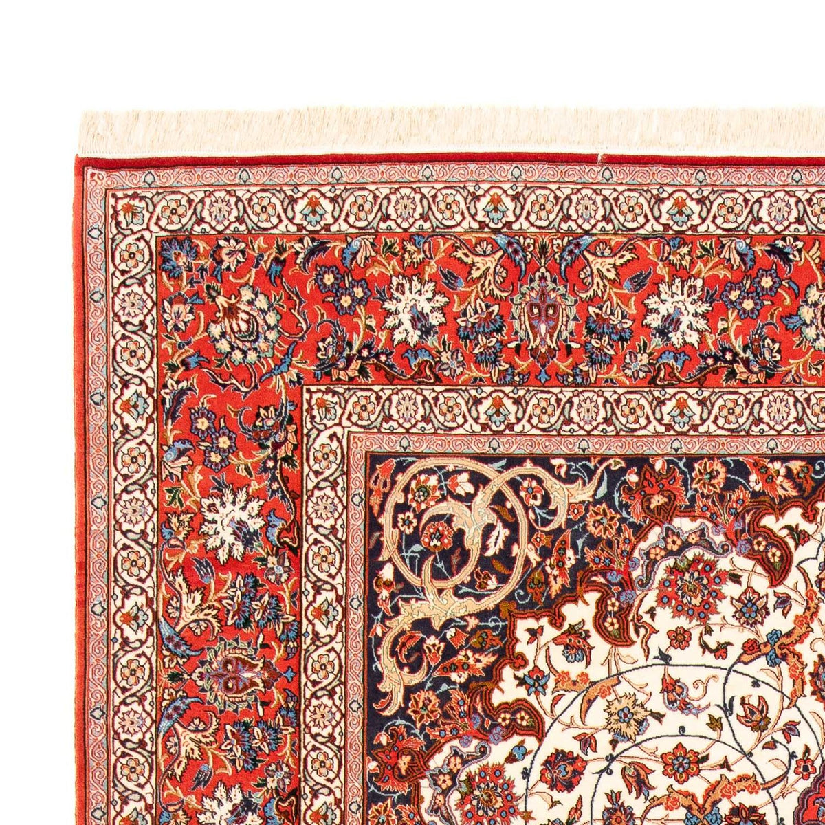 Persisk tæppe - Isfahan - Premium - 310 x 208 cm - rød