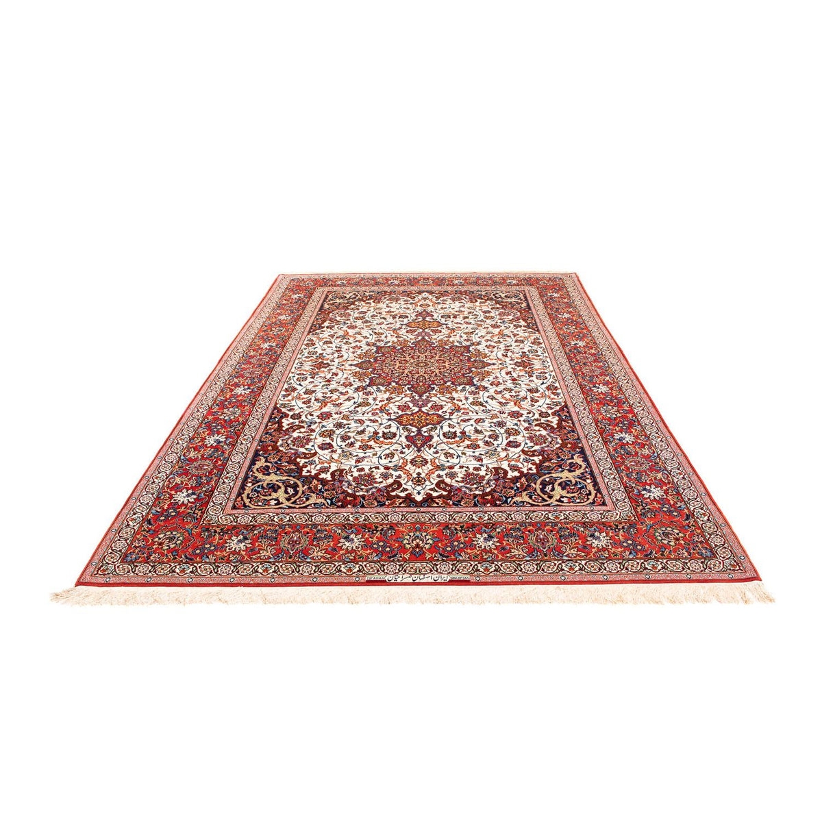 Persisk tæppe - Isfahan - Premium - 310 x 208 cm - rød