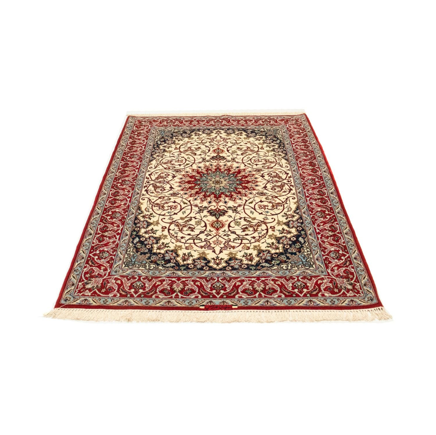 Persisk tæppe - Isfahan - Premium - 170 x 109 cm - beige