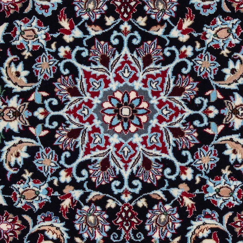 Persisk tæppe - Isfahan - Premium - 104 x 72 cm - mørkerød
