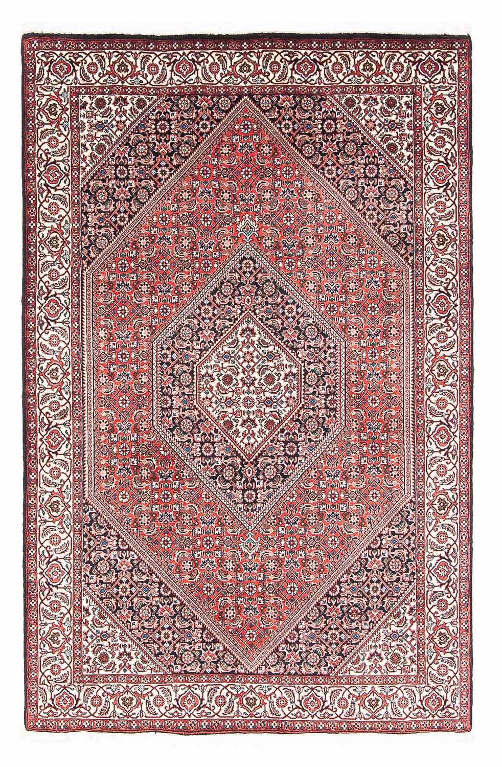 Persisk tæppe - Bijar - 176 x 112 cm - rød