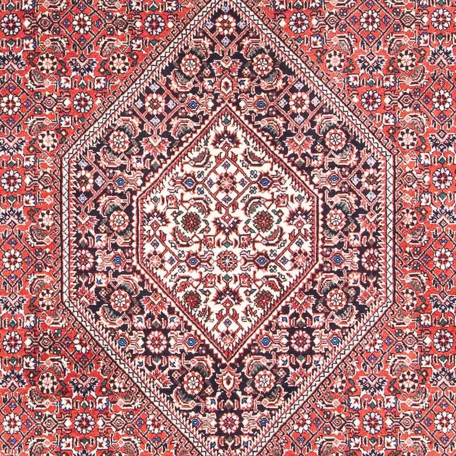 Persisk tæppe - Bijar - 176 x 112 cm - rød